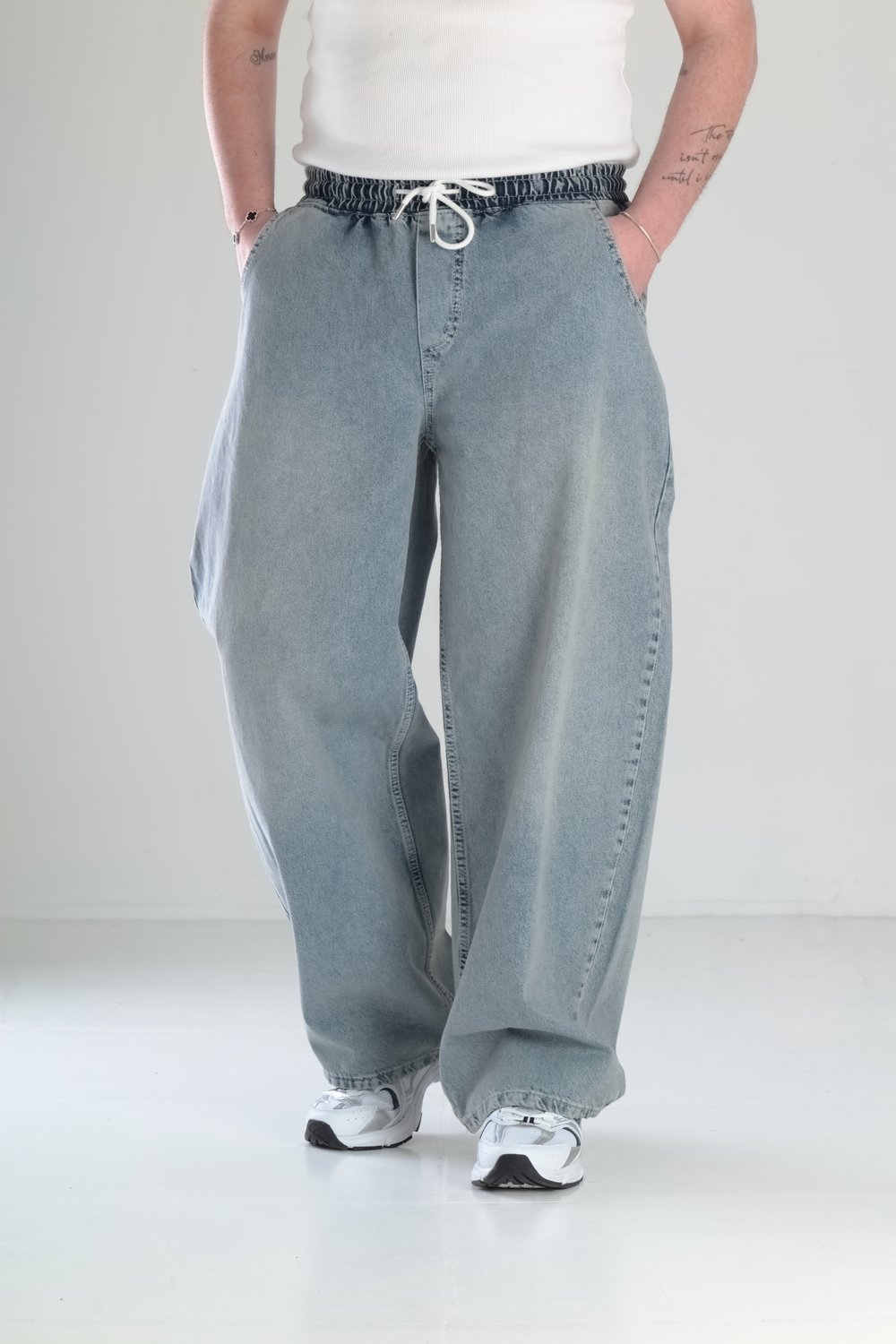 Erkek Bel Lastikli Balon Baggy Pantolon