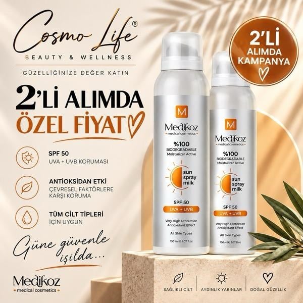 MEDİKOZ  SUN SPRAY MİLK SPF50