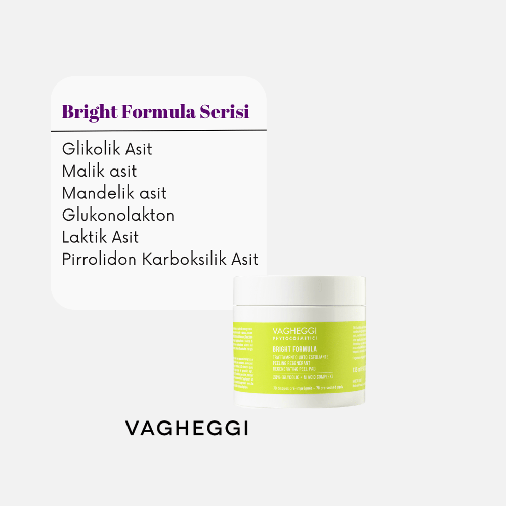Vagheggi BRIGHT FORMULA REGENERATION PEEL PAD 70 ped