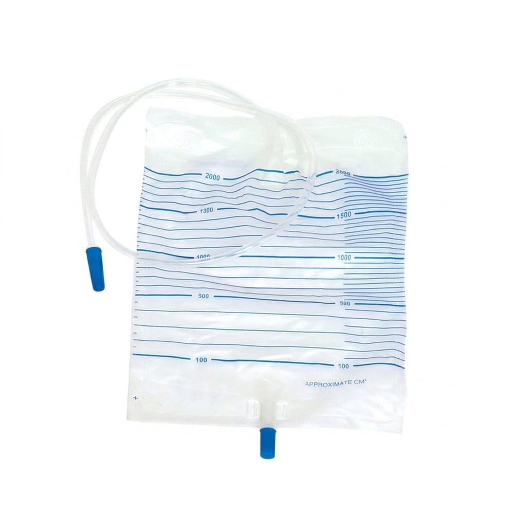 AYSET- İdrar Torbası Düz Musluklu Steril - 2000ML