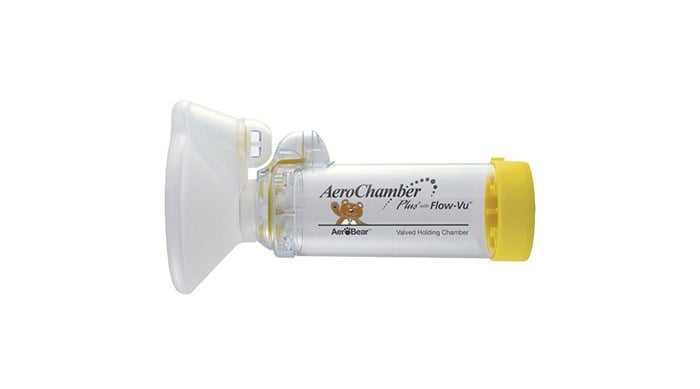 AeroChamber - Flow-Vu - Anti-Statik - İnhaler - Sarı