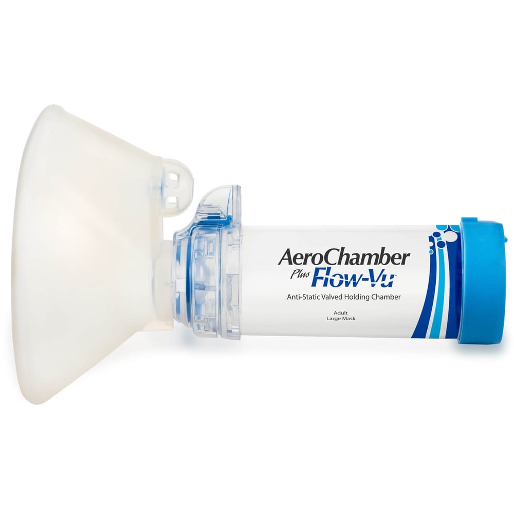 AeroChamber - Flow-Vu - Anti-Statik - İnhaler - Mavi