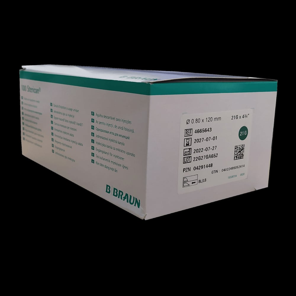 B.Braun - Sterican İğnesi - 21G - 0.80 x 120 mm - 100'lü