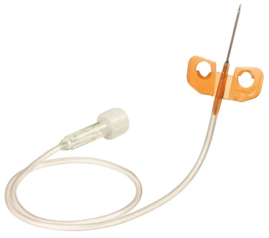 B|BRAUN - Venofix A Kelebek Set Luer Lock - 25G - 19 mm- Turuncu
