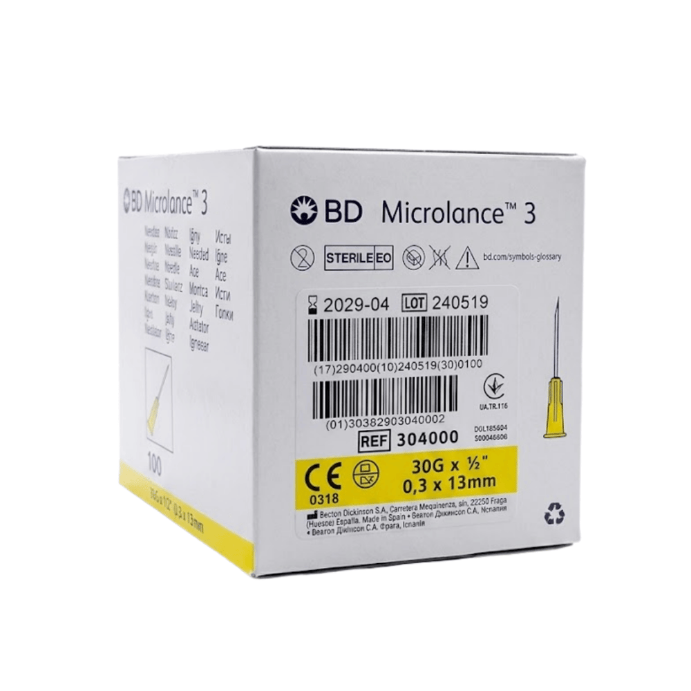 BD Microlance 3 Sarı İğne Ucu – 30G x 1/2