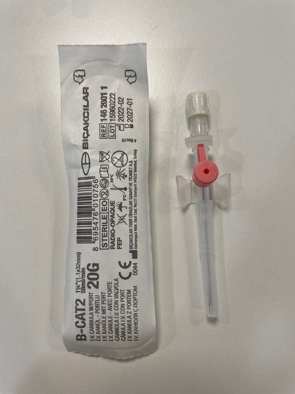 Bıçakcılar - İntraket - Pembe - 20G x 1 1/2