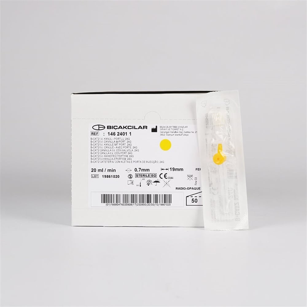 Bıçakcılar - Intraket - Sarı - 24G x 1 1/2