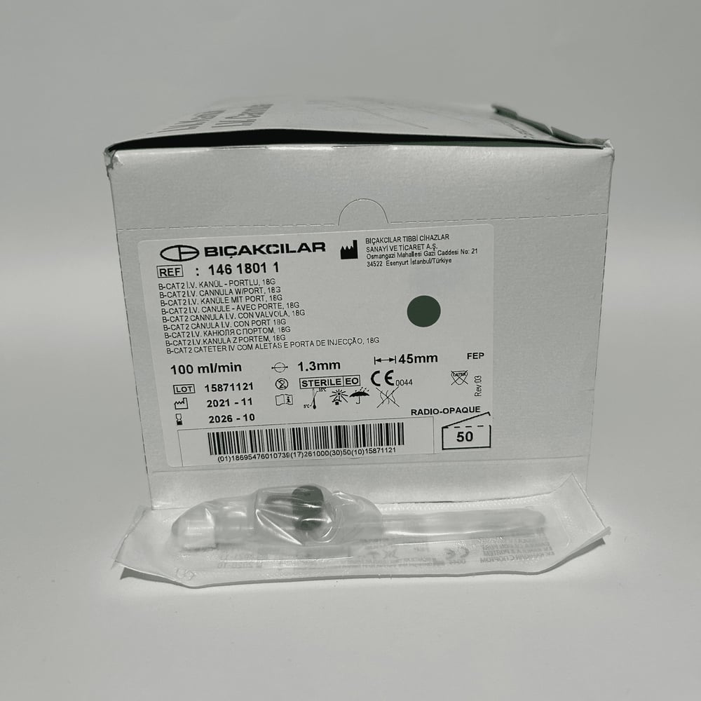 Bıçakcılar - Intraket - Yeşil - 18G x 1 1/2