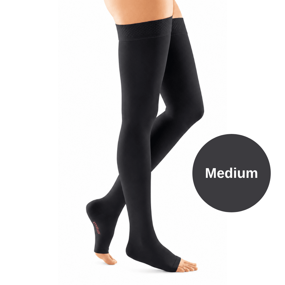 Duomed Dizüstü Varis Çorabı - CCL2 - Burnu Açık - Siyah - Medium