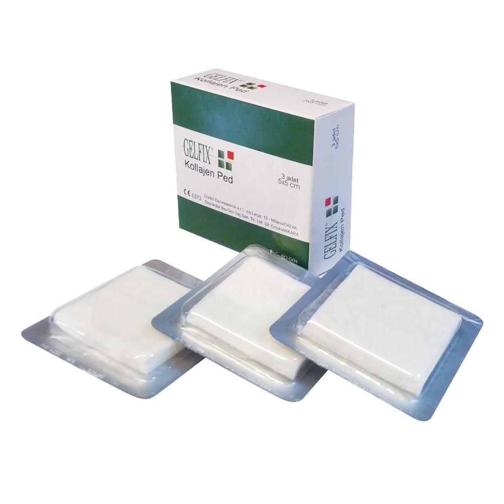 GELFIX Steril Kollajen Ped - 5x5 cm - 3 Adet
