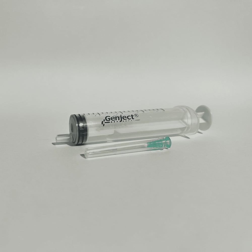 Genject - Enjektör - 20 cc 38 mm- 3P - Yeşil İğneli