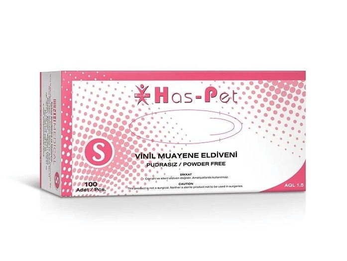 Haspet - Vinil Muayene  Eldiveni - Small 100'lü