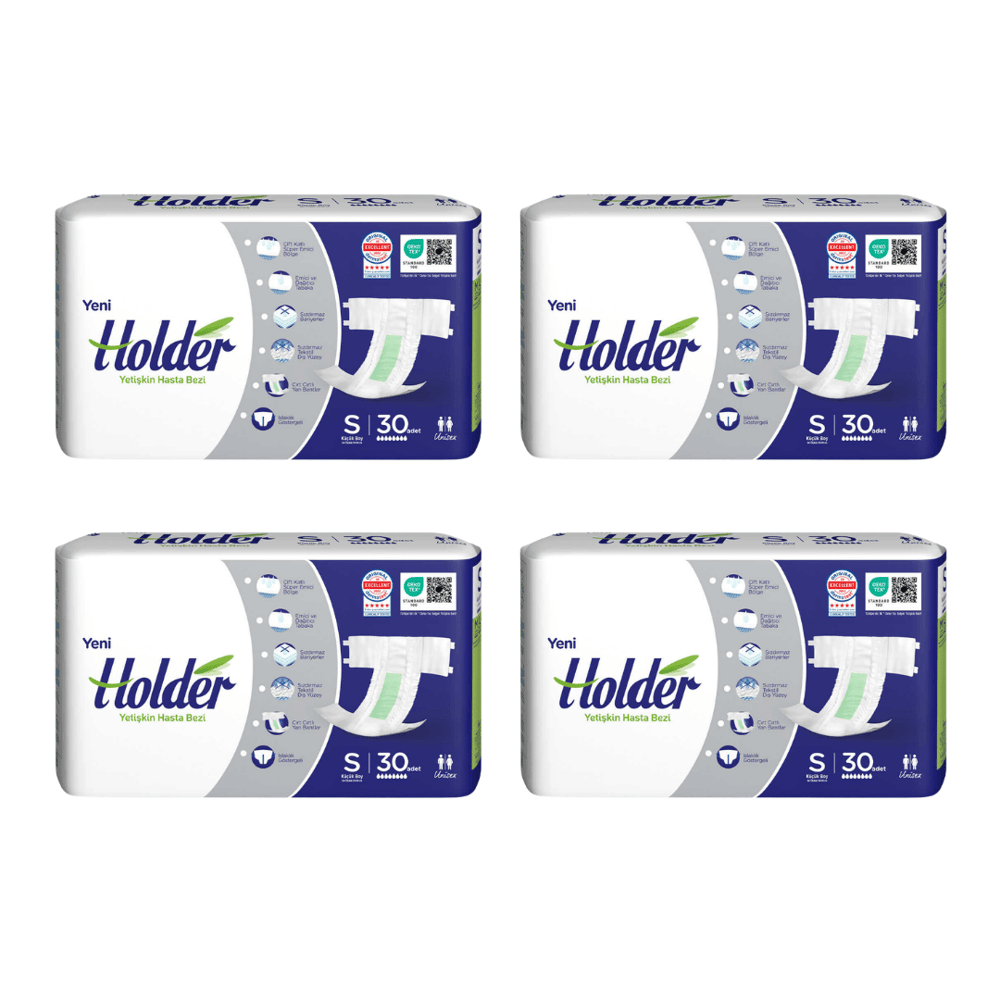 Holder - Belbantlı Hasta Bezi - S - 120 Adet, 4 Paket