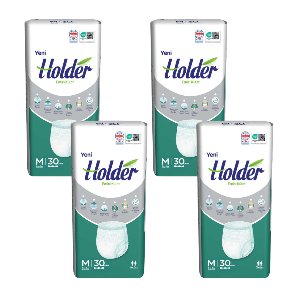 Holder - Emici Külot - M - 120 Adet, 4 Paket