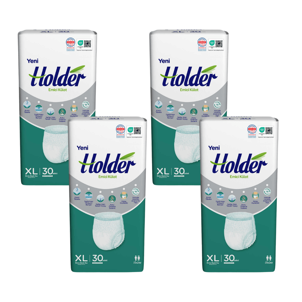 Holder - Emici Külot - XL - 120 Adet, 4 Paket