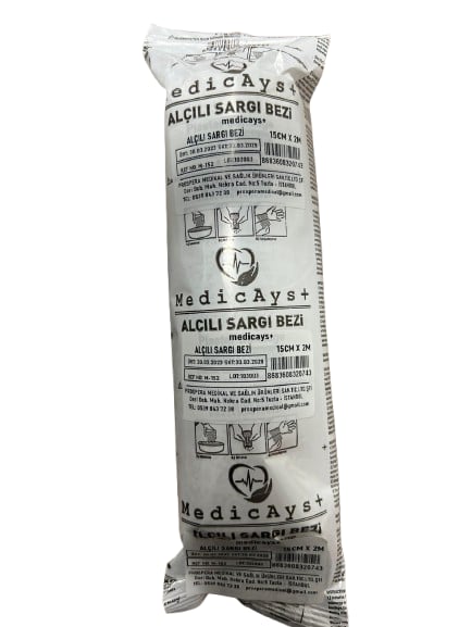 MedicAys - Alçı Sargı Bezi - 15cm X 2mt