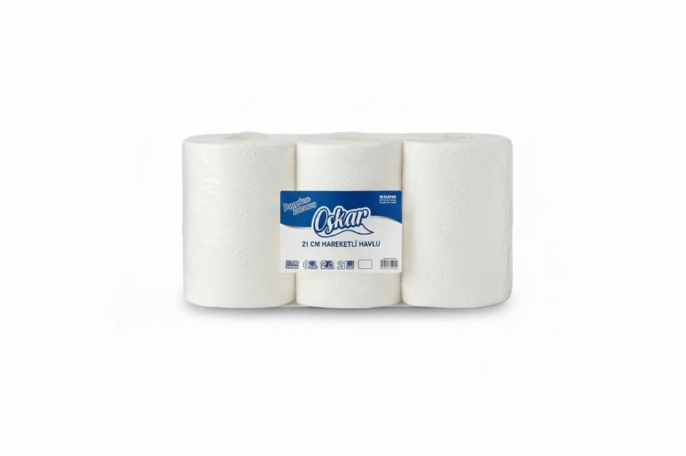 OSKAR 2,5 kg 21cm Hareketli Havlu | 6 Rulo