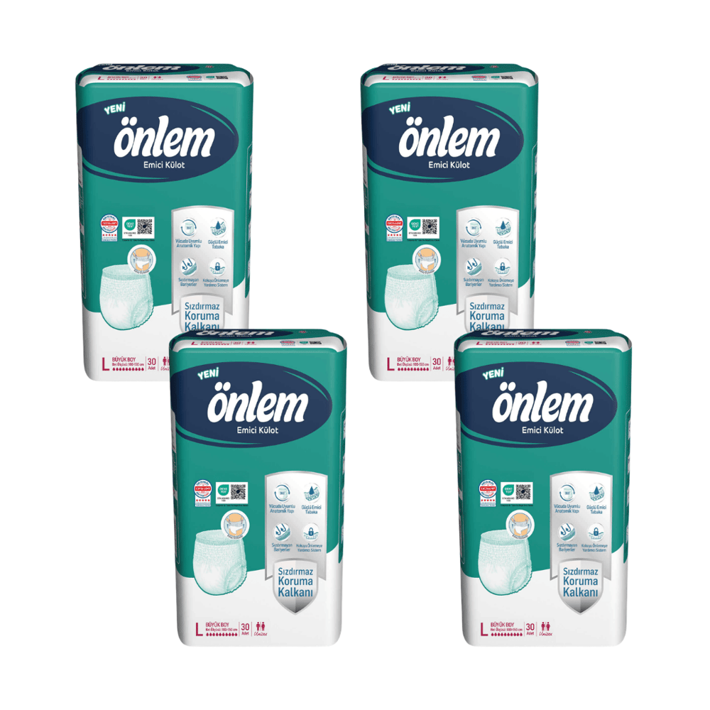 Önlem - Emici Külot - L - 120 Adet, 4 Paket