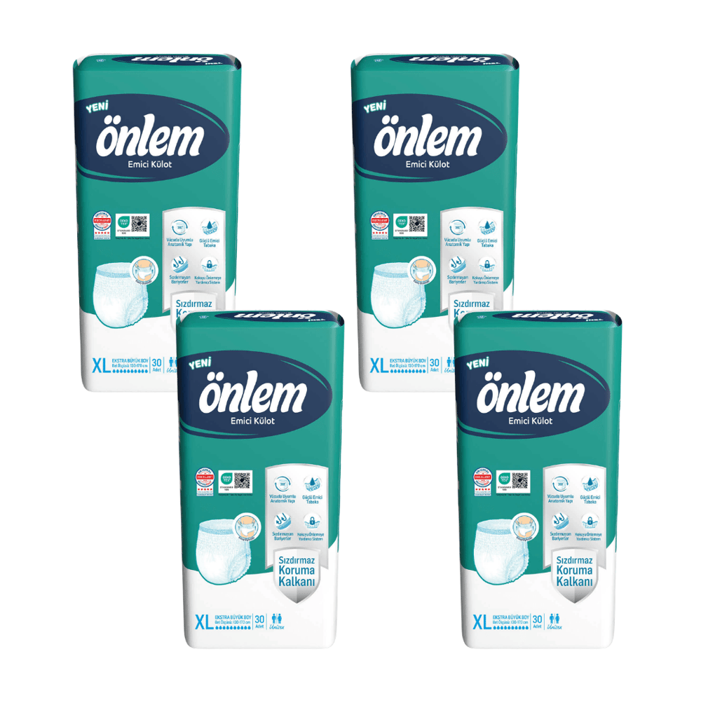 Önlem - Emici Külot - XL - 120 Adet, 4 Paket