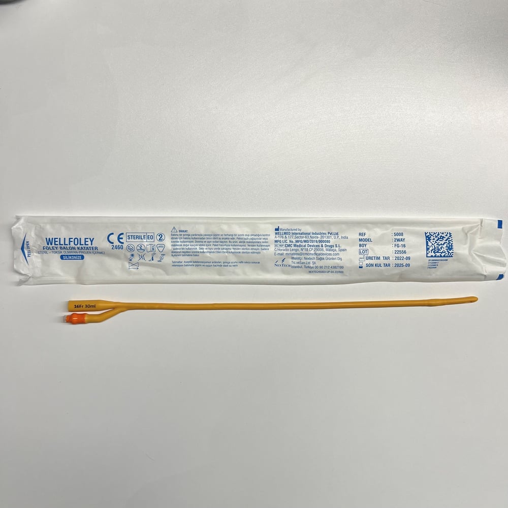 WellFoley | Foley Lateks 2 Yollu Sonda - 16 Numara 30 ml