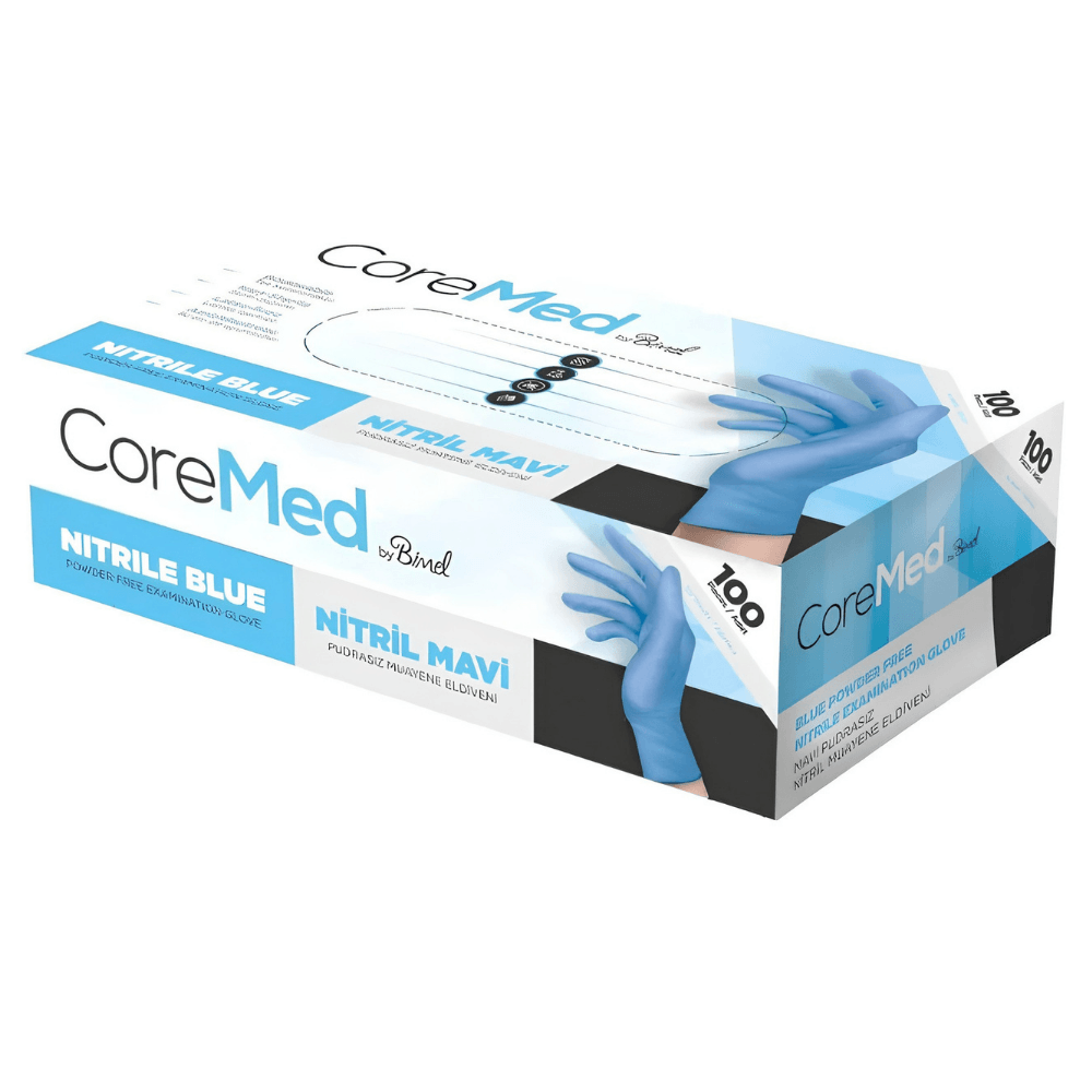 Coremed - Nitril Mavi Muayene Eldiveni