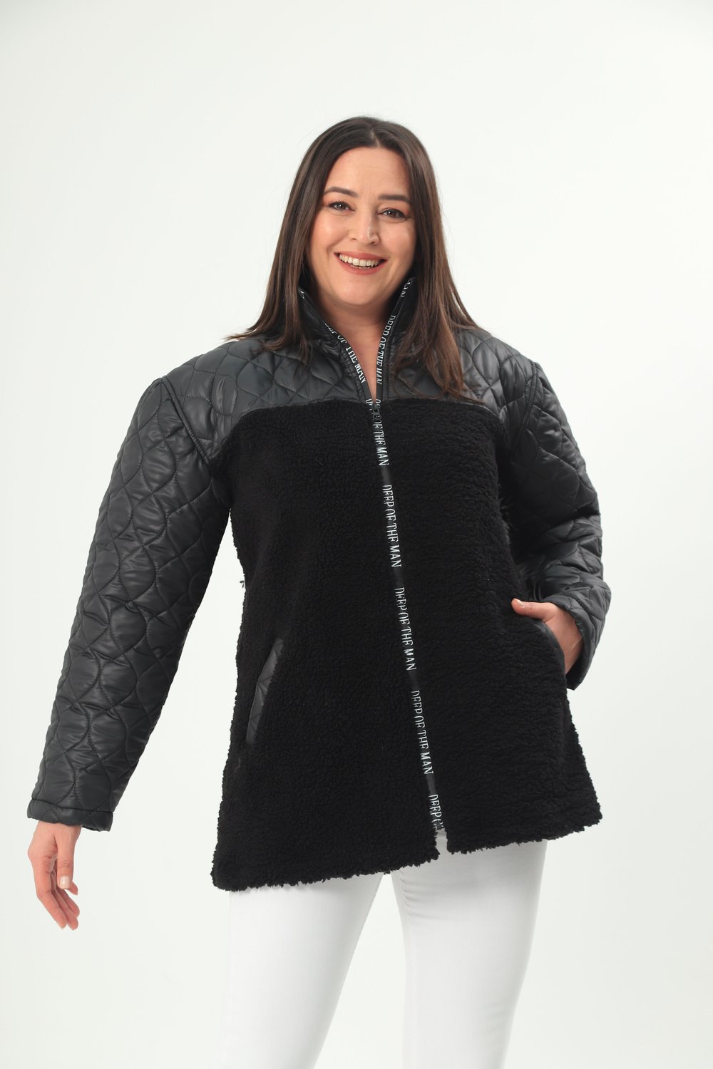 7003 Yakalı Kapitone Mont