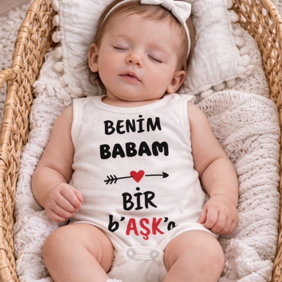 BENİM BABAM BİR AŞK YAZILI ÇITÇITLI BADİ
