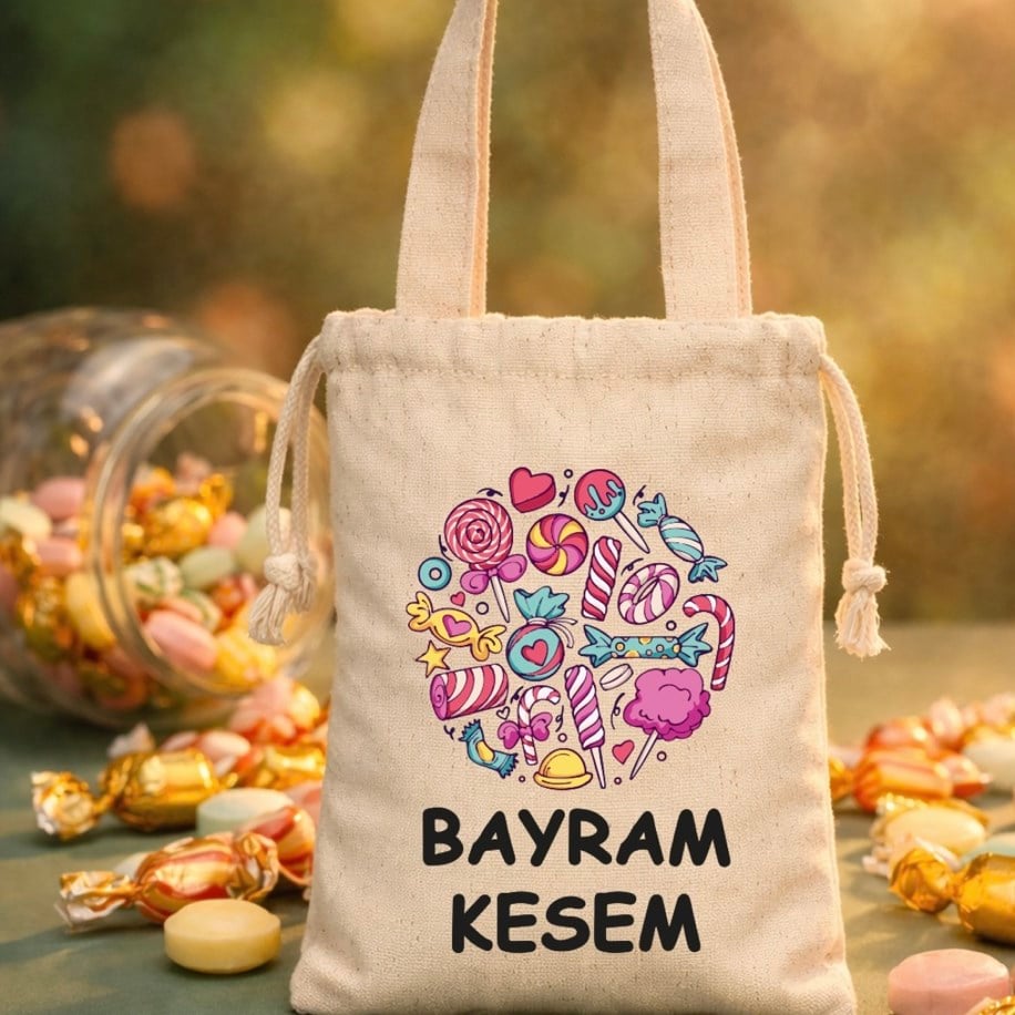 KULPLU VE BÜZGÜLÜ BAYRAM KESESİ 15x20cm