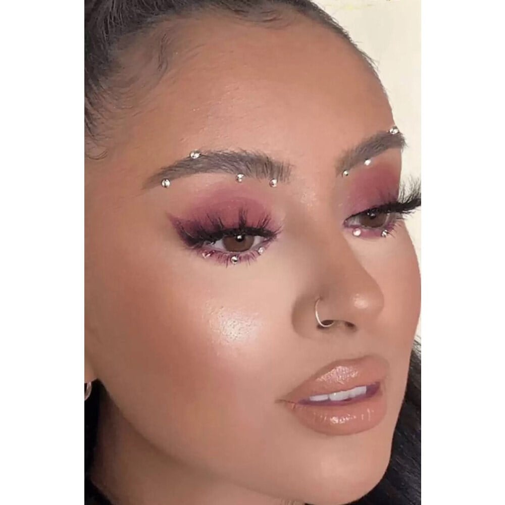 TAŞLI SAÇ YÜZ VE TIRNAK STİCKER