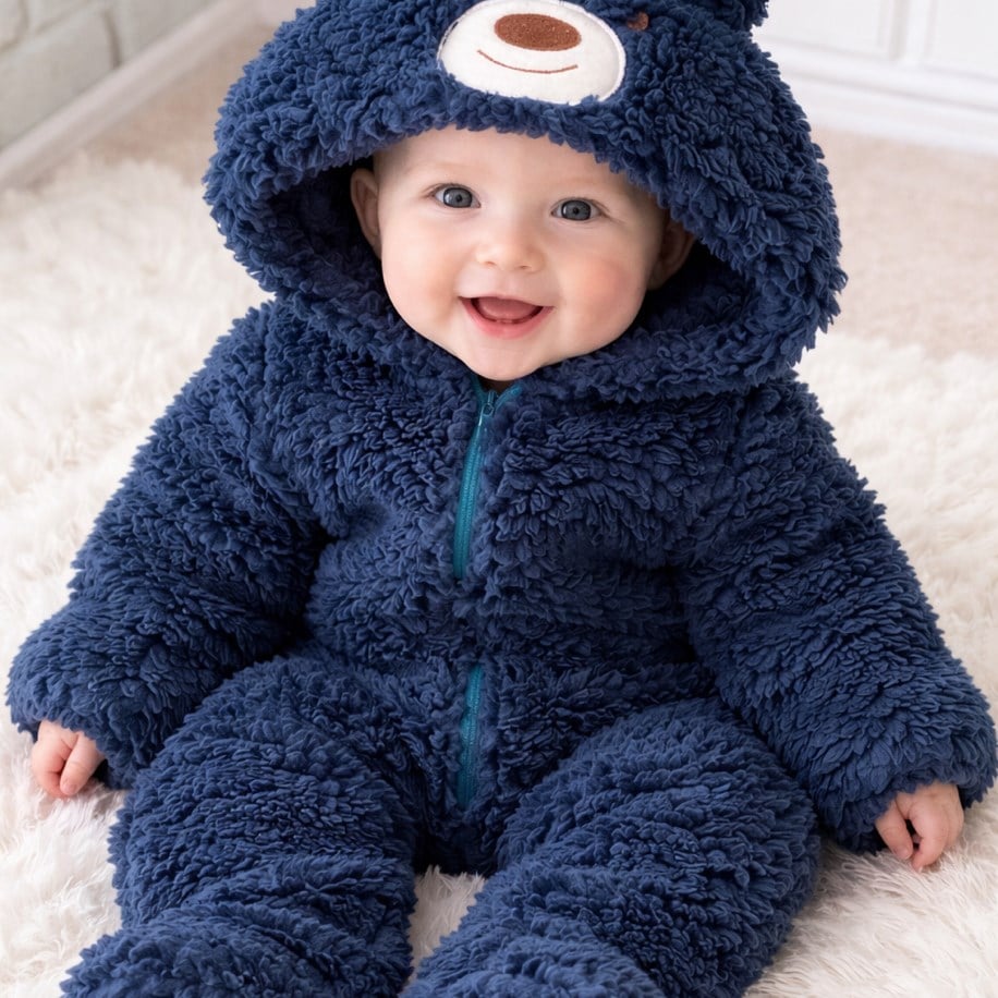 WELSOFT LACİVERT ERKEK BEBEK TULUMU