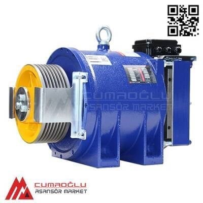Akiş Asansör Volpi MRL2 4,9 kW  800 kg Dişlisiz Asansör Motoru