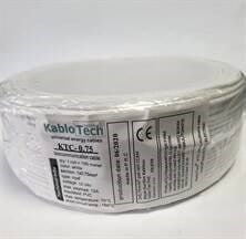 KabloTech 0,75 Nyaf Kablo 100 Metre Beyaz