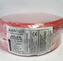 KabloTech 0,75 Nyaf Kablo 100 Metre Kırmızı