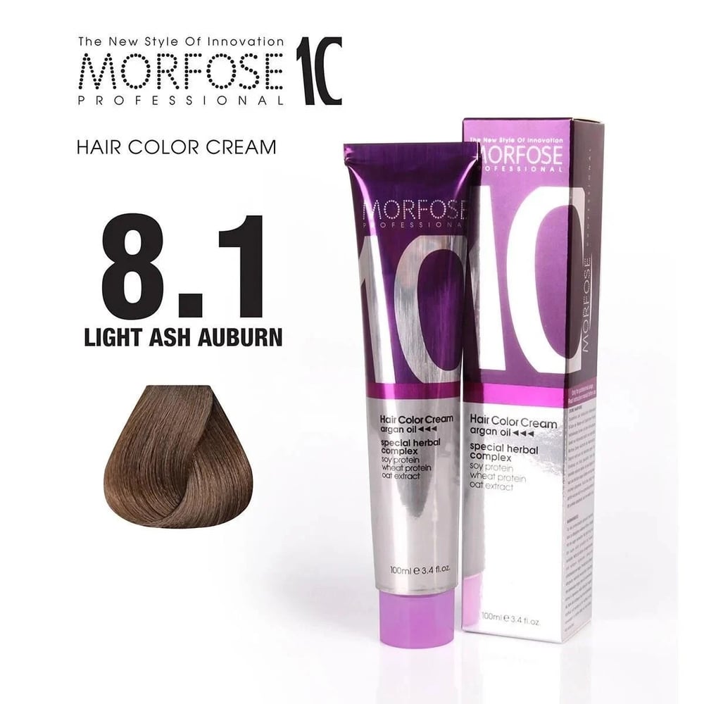Morfose10 Saç Boyası 8.1 Açık Küllü Kumral 100ml