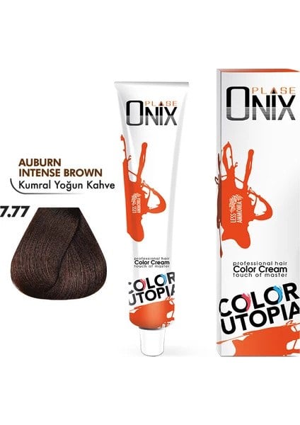 Onix Saç Boyası 7.77 Kumral Yoğun Kahve 60ml