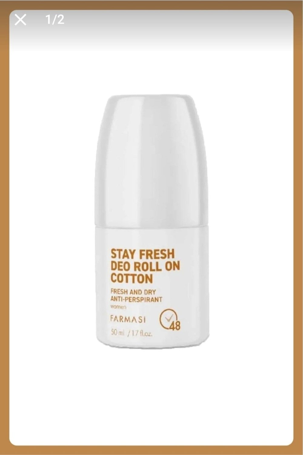 Anti-Perspirant Roll On Kadın Cotton 50 ml