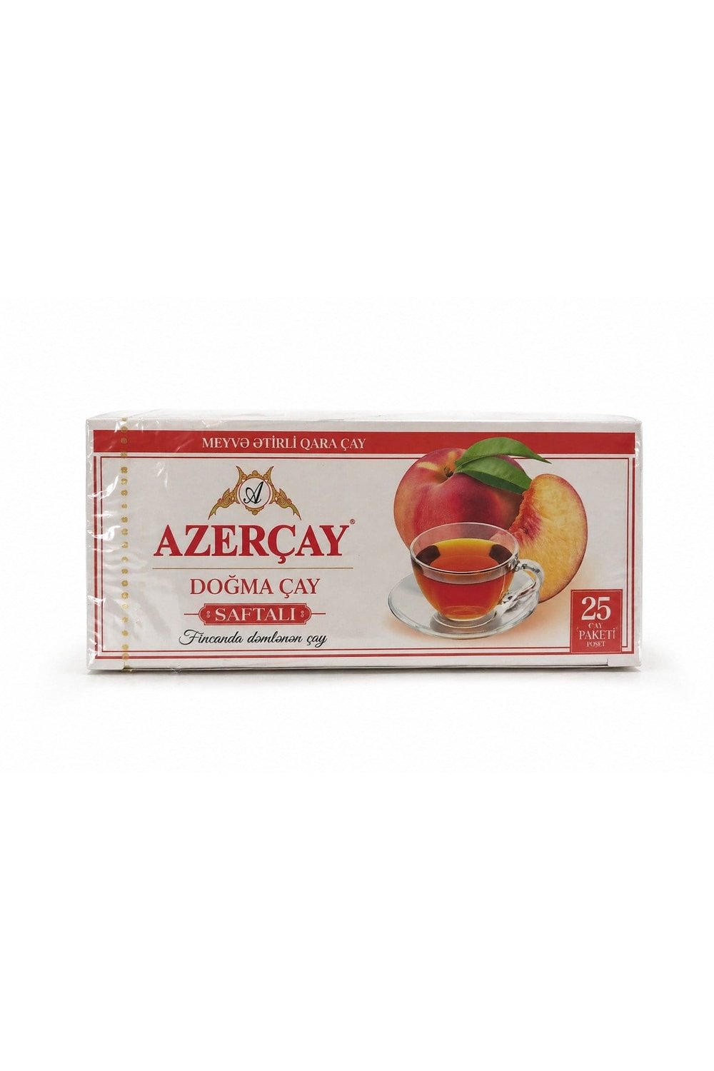 Azerçay Doğma Çay Şeftalili 25 Bardak Poşet