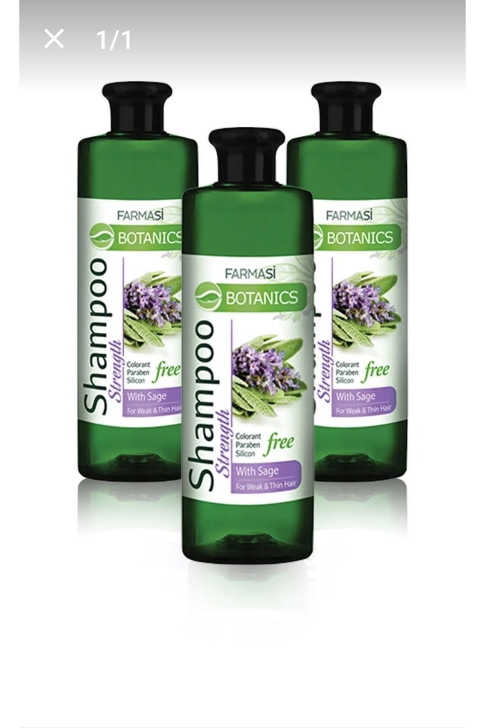 Botanics Adaçayı Özlü Güçlendirici Şampuan 500 ml x 3 Adet
