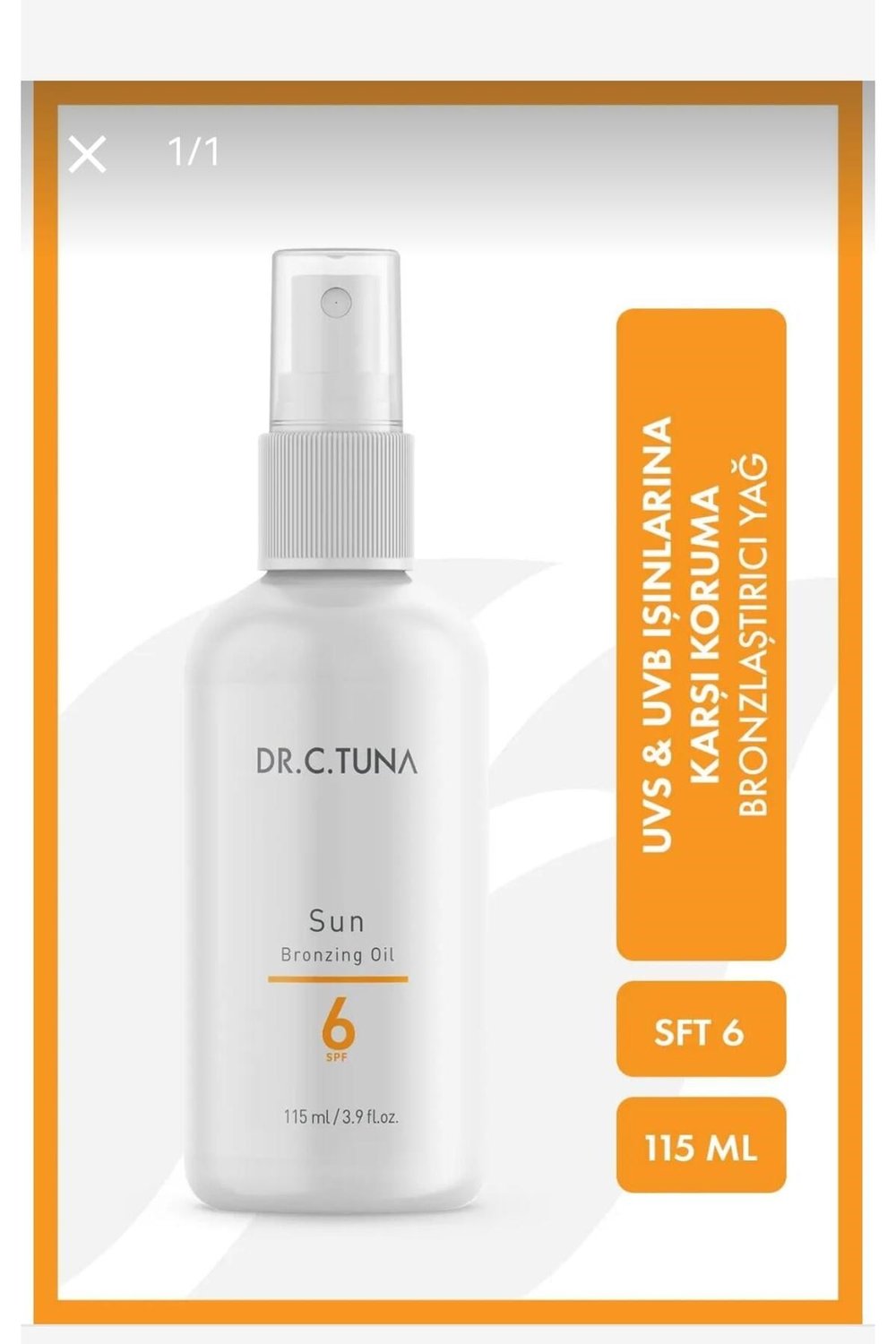 BRONZLAŞTIRICI SPREY 6SPF 115 ML