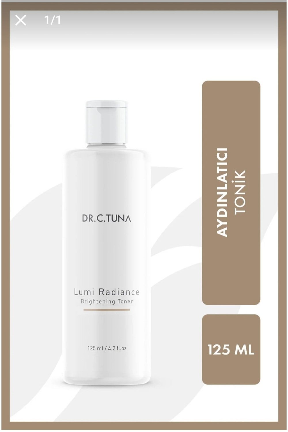 Dr. C. Tuna Lumi Radiance Aydınlatıcı Tonik 125 ml