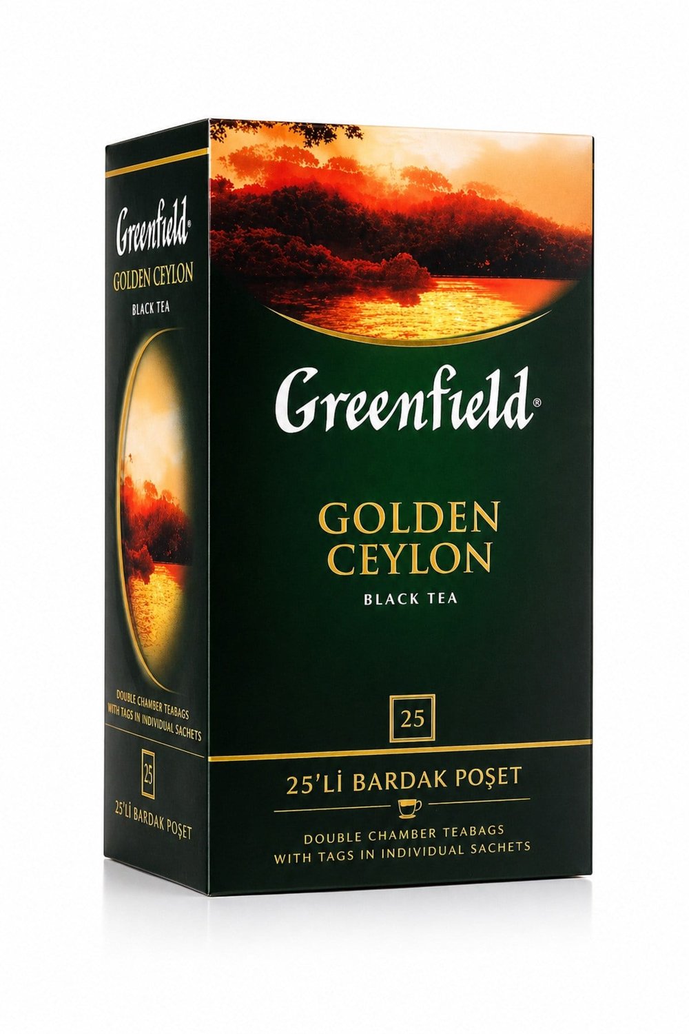 Greenfield Golden Ceylon Siyah Çay 25’li Bardak Poşet – Yoğun Aromalı Demlik Çay