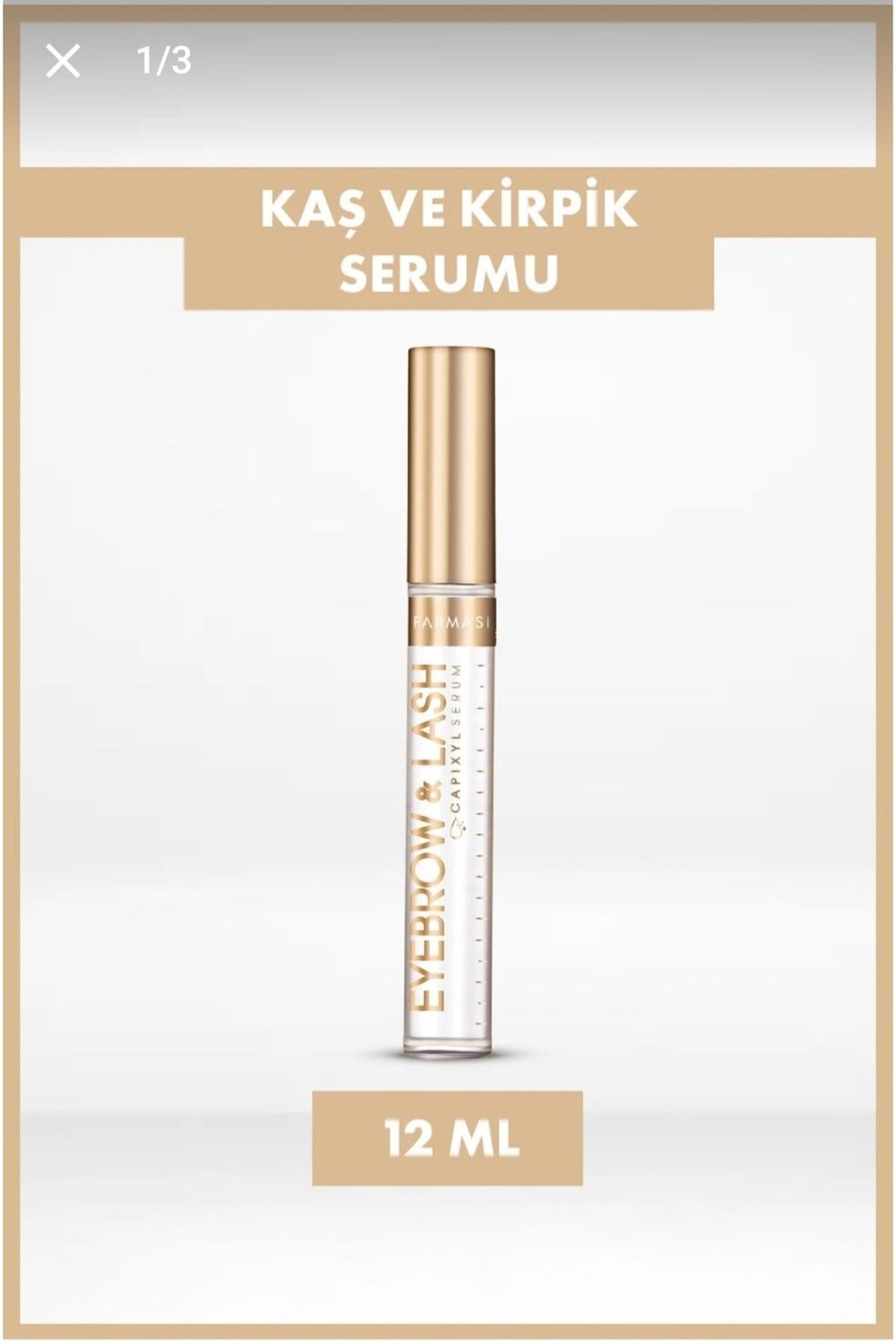 Kaş & Kirpik Güçlendirici Yoğun Bakım Serumu 12 ml