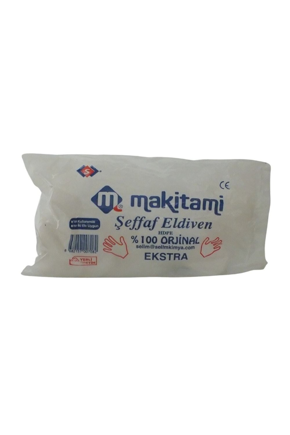 Makitami Şeffaf Poşet Eldiven 100'lü