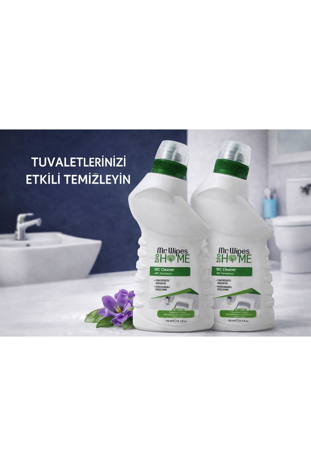 Mr. Wipes Bio Home Wc Temizleyici 750 ml 2 li |ORJINAL ÜRÜN | HIZLI GÖNDERİM |