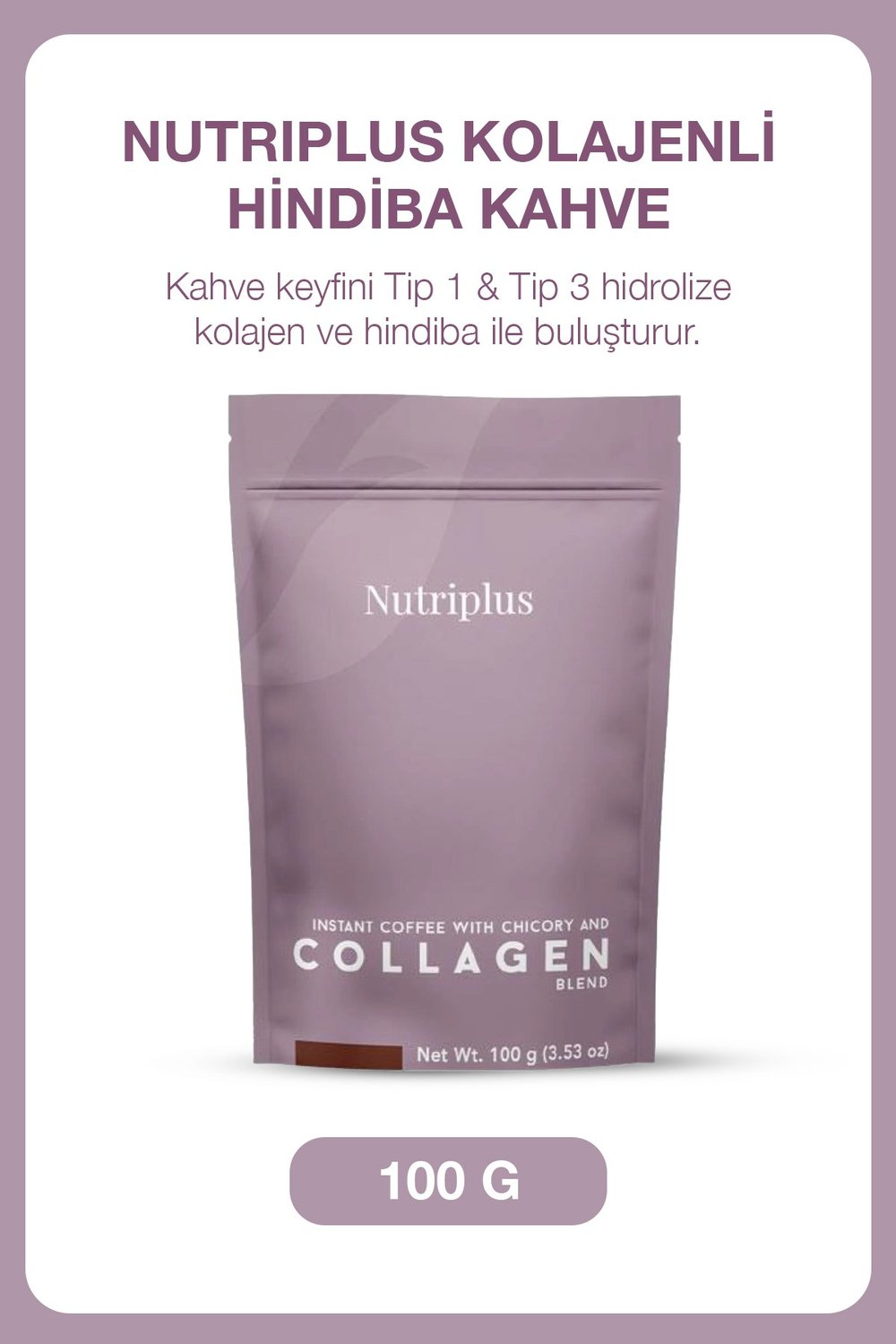 Nutriplus Collagen hindiba kahve