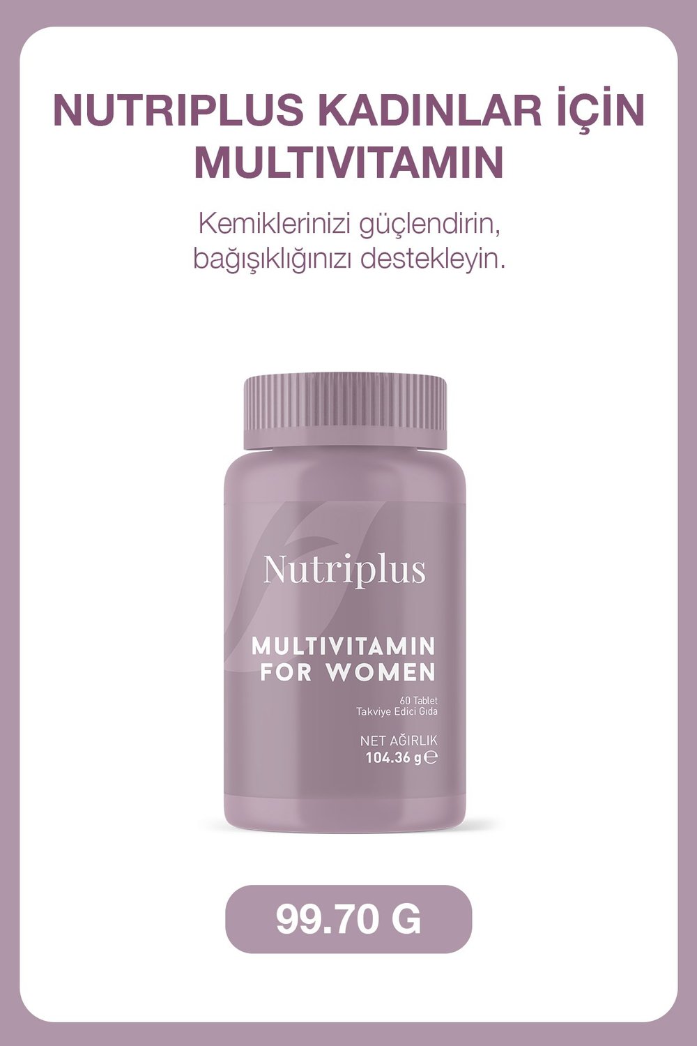 Nutriplus Kadınlar Için Multivitamin 60 Tablet
