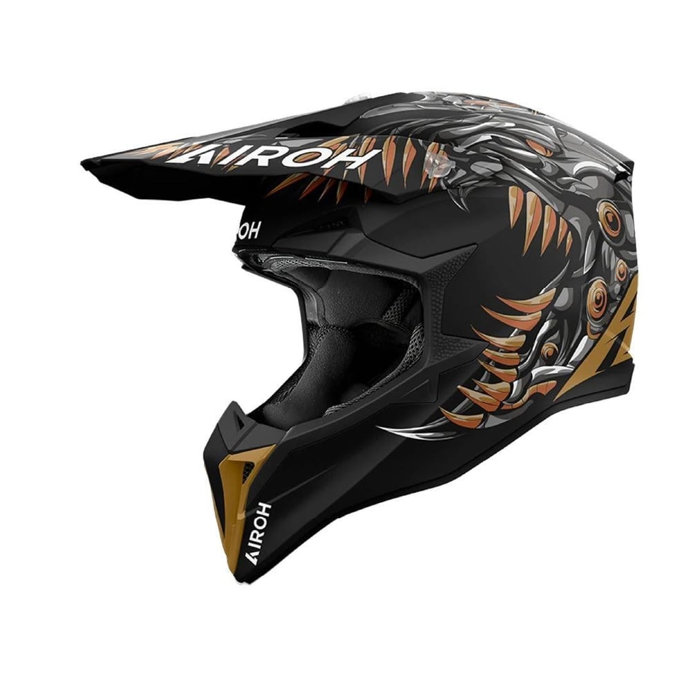 Airoh Wraap Cyborg Mat Motosiklet Kaskı