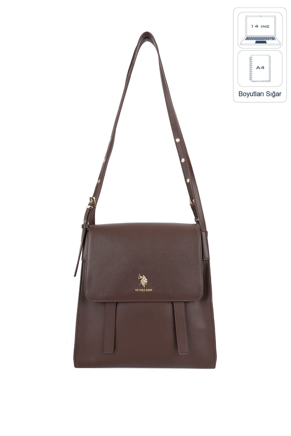 U.S. Polo Assn. Kadın Postacı Çantası Us26584 Kahve