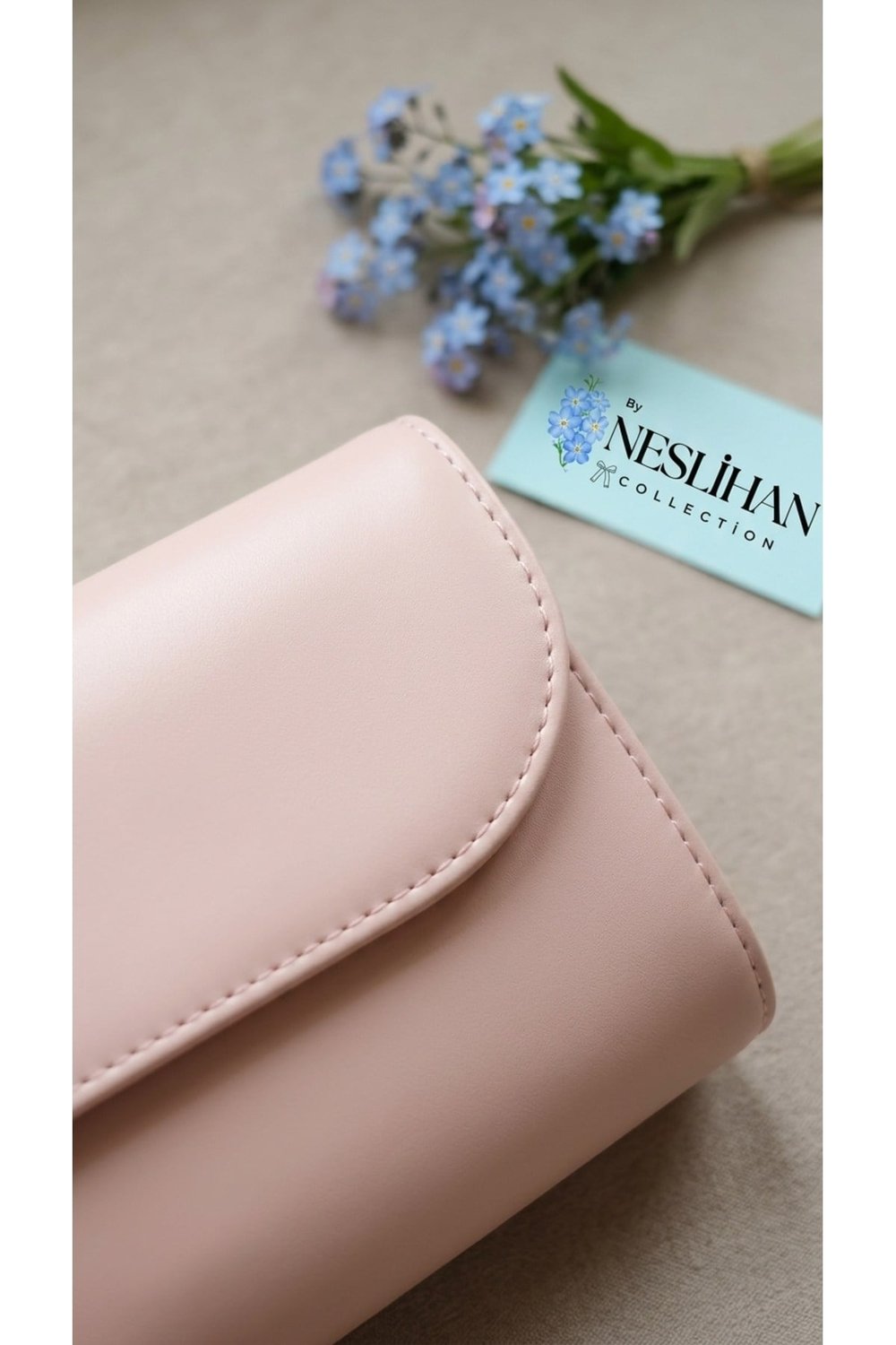 Simli Abiye Clutch Çanta