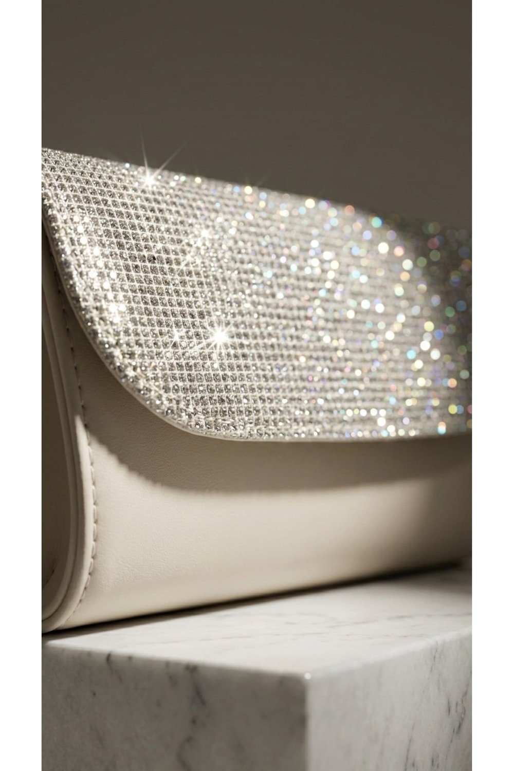 Simli Abiye Clutch Çanta
